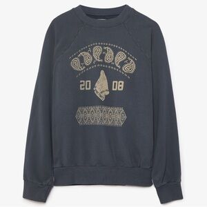 KAPITAL Fleece Raglan Crewneck - Blue